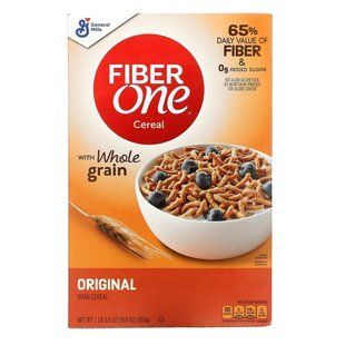 General Mills, Цельнозерновые хлопья Fiber One, оригинальные, 19,6 унции (555 г) купить в Киеве и Украине