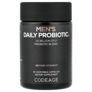 Ежедневный пробиотик для мужчин Codeage (Men's Daily Probiotic) 30 растительных капсул купить в Киеве и Украине