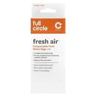 Full Circle, Fresh Air&trade;, Compostable Food Waste Bags, Unscented , 25 Bags купить в Киеве и Украине