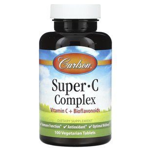 Carlson, Super C Complex, 100 Vegetarian Tablets купить в Киеве и Украине