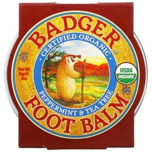 Бальзам для ног мята и чайное дерево Badger Company 56 г купить в Киеве и Украине