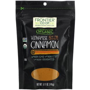 Frontier Natural Products, Органическое вьетнамское 5% масло, корица, 5,11 унций (145 г) купить в Киеве и Украине