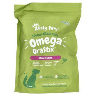 Zesty Paws, Hemp Elements, Omega Orastix, For Dogs, All Ages, Peppermint , 25 oz (709 g) купить в Киеве и Украине