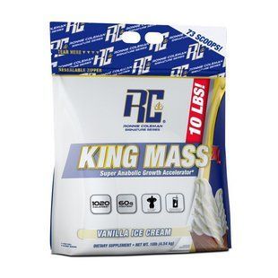 King Mass XL Ronnie Coleman 4,54 kg strawberry milkshake купить в Киеве и Украине