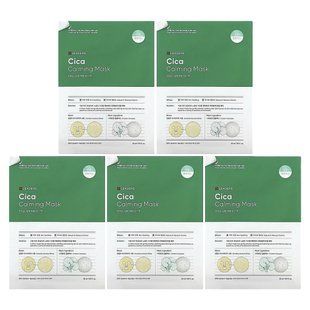 Leaders, Cica Calming Beauty Mask, 5 Sheets, 1.01 fl oz (30 ml) Each