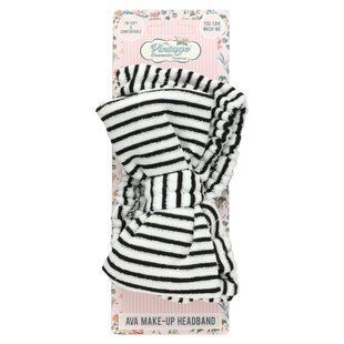 Headband Ava Make-Up, black / white, 1 pc.