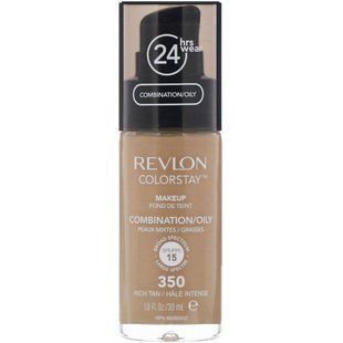 Makeup for Combination and Oily Skin, Rich Tan Shade 350, Revlon, 30 ml.