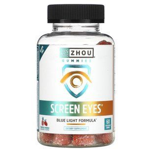 Supplement for Eyes, Tropical Berry, Zhou Nutrition, 60 Vegan Gummies