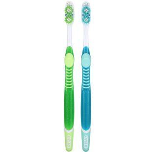 Зубная щетка Vivid, мягкая, 3D White, Vivid Toothbrush, Soft, Oral-B, 2 щетки купить в Киеве и Украине