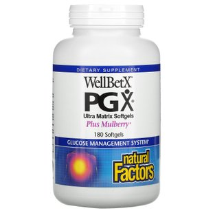 Витамины и шелковица Natural Factors (WellBetX PGX) 180 капсул купить в Киеве и Украине