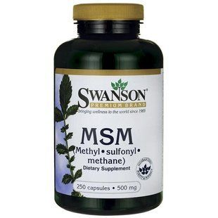 Метилсульфонилметан, MSM, Swanson, 500 мг, 250 капсул купить в Киеве и Украине