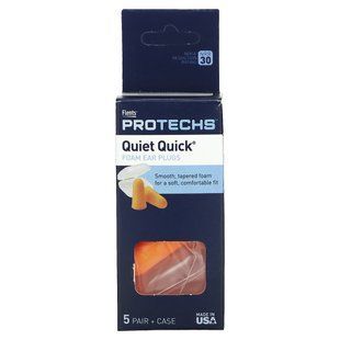 Flents, Protechs, беруші Quiet Quick Foam, 5 пар і футляр