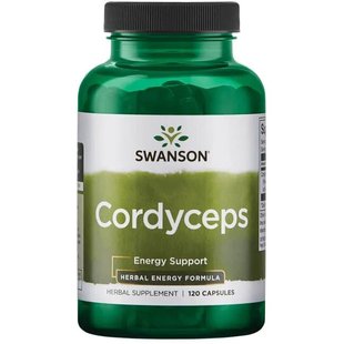 Грибы Кордицепс, Cordyceps Sinensis Mushroom, Swanson, 600 мг, 120 капсул купить в Киеве и Украине