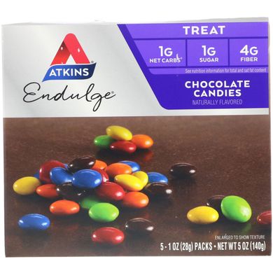Шоколадні цукерки Atkins (Chocolate Candies Treat Endulge) 5 пакетів