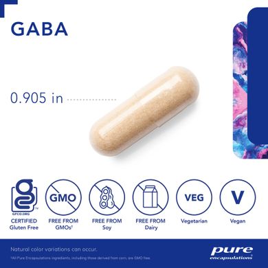 ГАМК Pure Encapsulations (GABA) 120 капсул