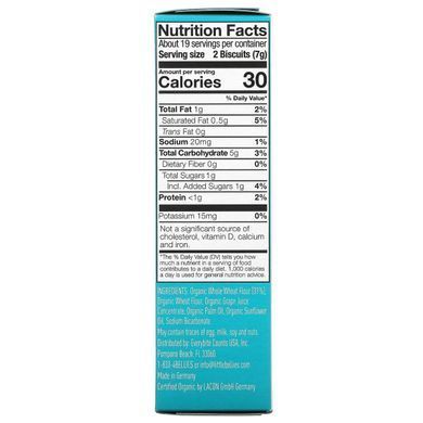 Little Bellies, Organic Crackers for Animals, from 12 months, 130 g (4.58 ounces)