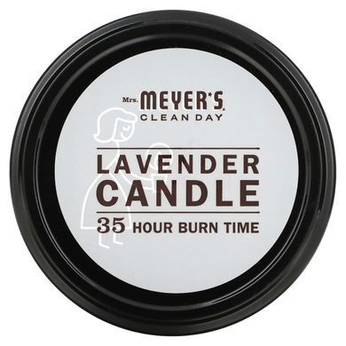 Ароматические соевые свечи, с запахом лаванды, Mrs. Meyers Clean Day, 7,2 унции купить в Киеве и Украине