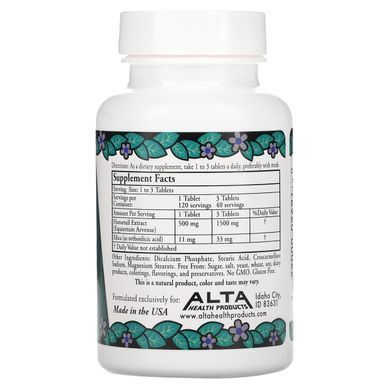 Plant organic silicon with bioflavonoids, Alta Health, 120 tablets.