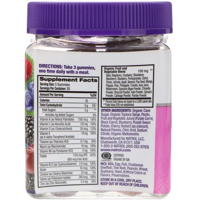 Мультивітаміни для вагітних зі смаком ягід Natrol (Prenatal Mult) 90 жувальних таблеток