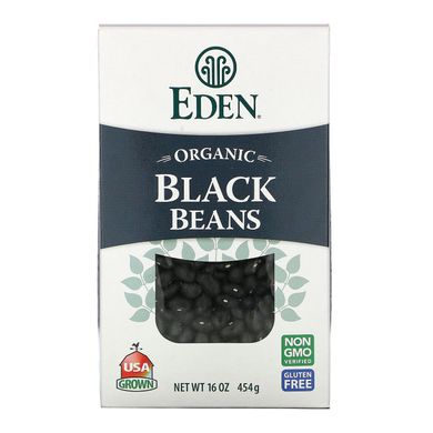 Чорна квасоля органік Eden Foods (Black Beans) 454 г