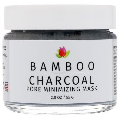 Бамбукове вугілля, маска для звуження пор, Reviva Labs, 2 унції (55 г)