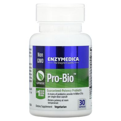 Pro Bio, пробіотик гарантованої дії, Enzymedica, 30 капсул
