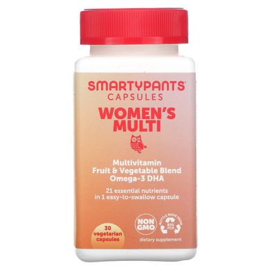 SmartyPants, Мульти для жінок, 30 вегетаріанських капсул