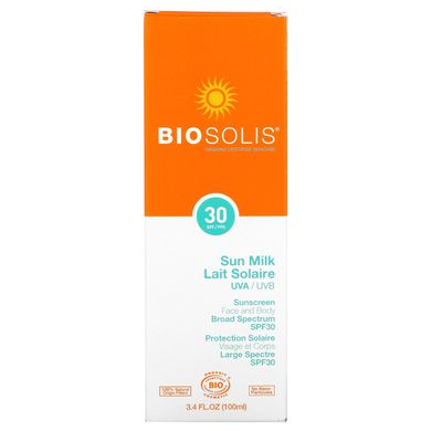 Сонцезахисне молочко, SPF 30, Biosolis, 100 мл
