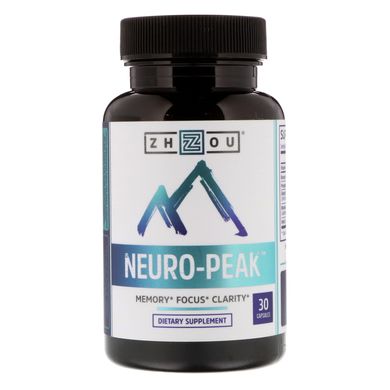 Покращення пам'яті і роботи мозку, Neuro-Peak, Zhou Nutrition, 30 капсул