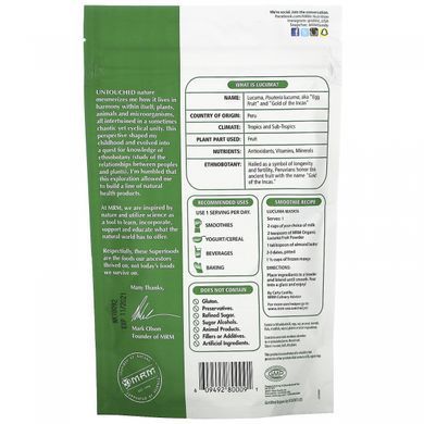 Lucuma superfood for vegans organic powder