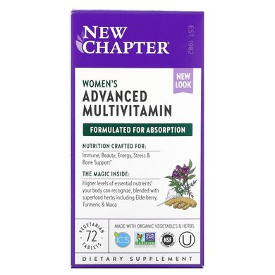 Мультивітаміни для жінок New Chapter (Every Woman Multivitamin) 72 таблетки