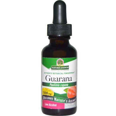 Гуарана Nature's Answer (Guarana) 1000 мг 30 мл