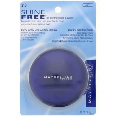 Рассыпчатая пудра, легкая, Shine Free, Oil-Control Loose Powder, Maybelline, 0,7 унции (19,8 г) купить в Киеве и Украине