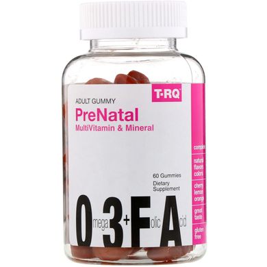 Вітаміни та мінерали для вагітних T-RQ (Prenatal Multivitamin and Mineral) 60 жувальних таблеток зі смаком вишня-лимон-апельсин