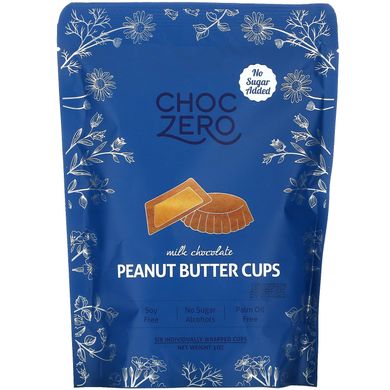 ChocZero, цукерки з молочним шоколадом та арахісовою пастою, 85 г (3 унції)