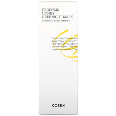 Cosrx, Ночная косметическая маска с прополисом и медом, 2,02 жидкой унции (60 мл) купить в Киеве и Украине
