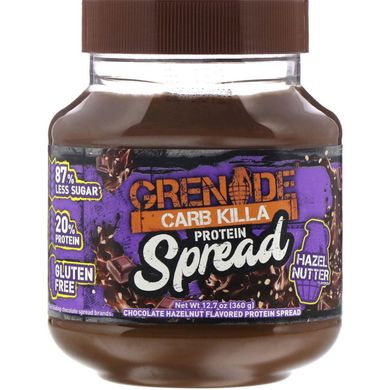 Протеїновий спред Carb Killa, шоколад і фундук, Grenade, 12,7 унц (360 г)