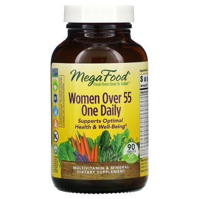 Мультивітаміни для жінок старше 55 років, Women Over 55 One Daily, MegaFood, 90 таблеток