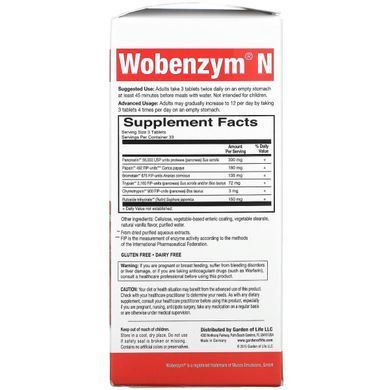 Средство для здоровья суставов Garden of Life (Wobenzym N) 100 таблеток с кишечнорастворимой оболочкой купить в Киеве и Украине