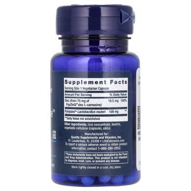 Life Extension Gastro-Ease Zinc Carnosine for Gastric Mucosal Support 60 Capsules