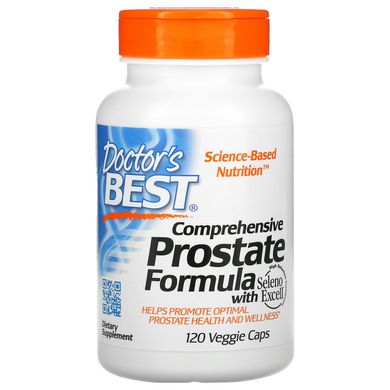 Універсальна формула здоров'я простати, Comprehensive Prostate Formula, Doctor's Best, 120 вегетаріанських капсул