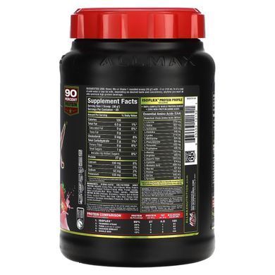 Isolate whey protein ALLMAX Nutrition (Isoflex) 907 g with strawberry flavor.