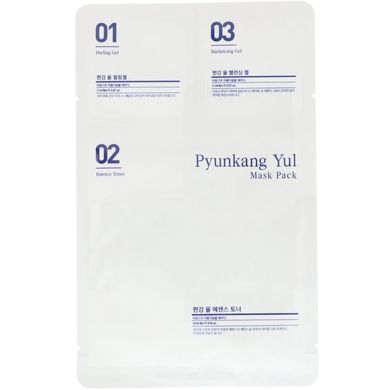 Комплект масок, трьохетапний догляд за шкірою, Pyunkang Yul, 5 шт