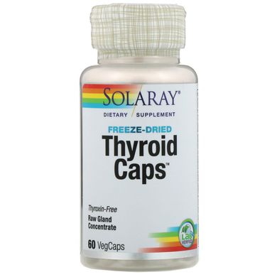 Здоров'я щитовидної залози Solaray (Thyroid) 60 капсул