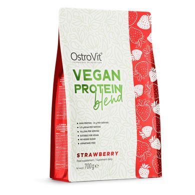 Протеин Vegan Protein Blend OstroVit 700 г Клубника купить в Киеве и Украине