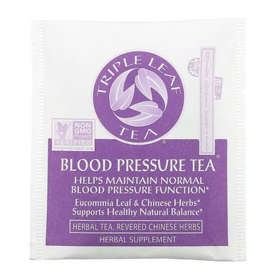 Чай від тиску без кофеїну Triple Leaf Tea (Blood Pressure) 20 чайних пакетів 40 г