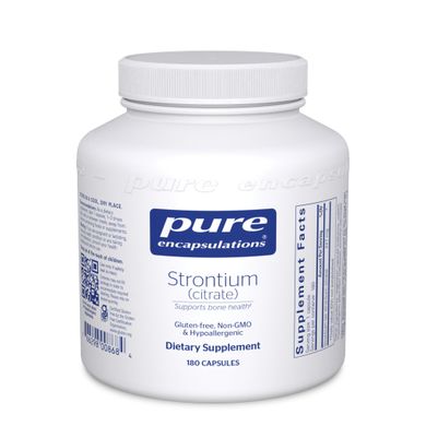 Стронцій Цитрат Pure Encapsulations (Strontium Citrate) 180 капсул