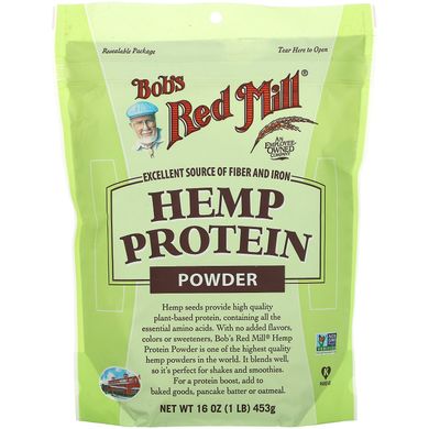 Протеїновий порошок з конопель Bob's Red Mill (Hemp Protein Powder) 453 г