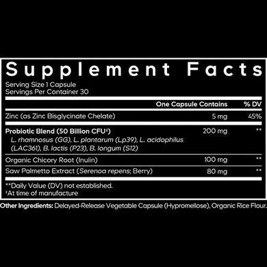 Ежедневный пробиотик для мужчин Codeage (Men's Daily Probiotic) 30 растительных капсул купить в Киеве и Украине