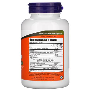 Суперферменти Now Foods (Super Enzymes) 180 таблеток